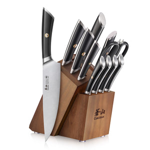 
                  
                    Cargar imagen en el visor de la galería, ELBERT Series 12-Piece Knife Block Set, Forged German Steel, Acacia Block
                  
                