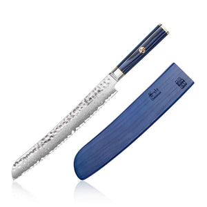 
                  
                    Cargar imagen en el visor de la galería, KITA Series 9-Inch Bread Knife with Sheath, High Carbon X-7 Damascus Steel, 501400
                  
                