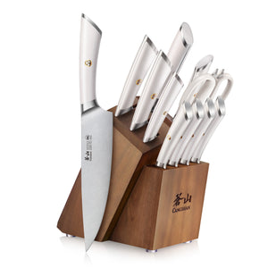 
                  
                    Cargar imagen en el visor de la galería, ELBERT Series 12-Piece Knife Block Set, Forged German Steel, Acacia Block
                  
                