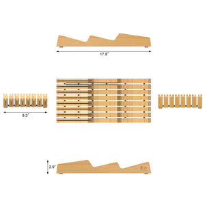 
                  
                    Cargar imagen en el visor de la galería, Bamboo In-Drawer 15-Slot Knife Organizer, 503831
                  
                