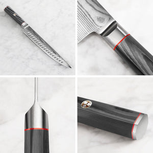 
                  
                    Cargar imagen en el visor de la galería, YARI Series 2-Piece Carving Set with Ash Wood Box, X-7 Damascus Steel, 501332
                  
                