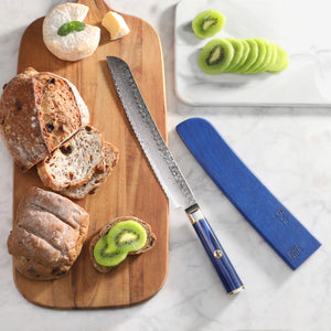 
                  
                    Cargar imagen en el visor de la galería, KITA Series 9-Inch Bread Knife with Sheath, High Carbon X-7 Damascus Steel, 501400
                  
                