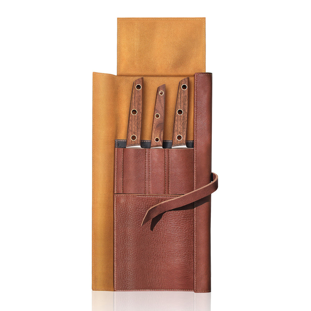 
                  
                    Cargar imagen en el visor de la galería, W Series 4-Piece Leather Roll Knife Set, German Steel, 59953
                  
                