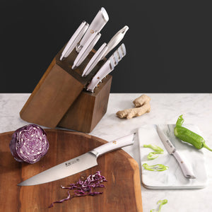 
                  
                    Cargar imagen en el visor de la galería, ELBERT Series 12-Piece Knife Block Set, Forged German Steel, Acacia Block
                  
                