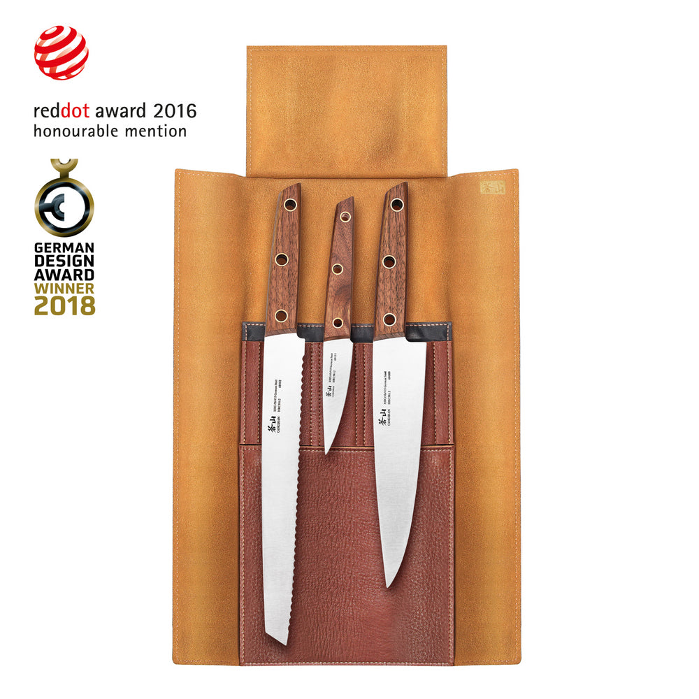 
                  
                    Cargar imagen en el visor de la galería, W Series 4-Piece Leather Roll Knife Set, German Steel, 59953
                  
                