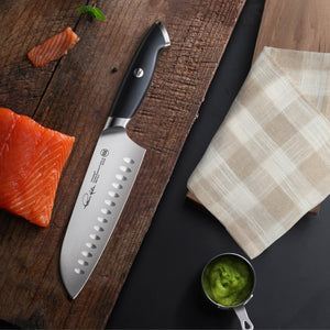 
                  
                    Cargar imagen en el visor de la galería, TKSC 7-Inch Santoku Knife, Forged Swedish Powder Steel, Thomas Keller Signature Collection, 1023930
                  
                