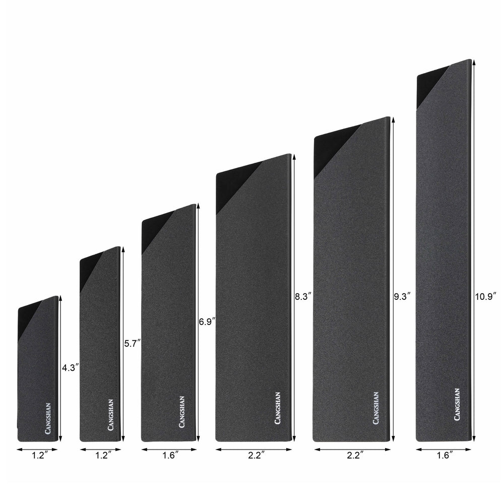 
                  
                    Cargar imagen en el visor de la galería, 6-Piece Knife Edge Guard Set, Black Sheaths, 503633
                  
                