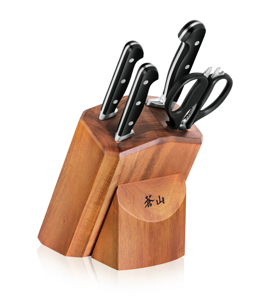 
                  
                    Cargar imagen en el visor de la galería, V2 Series 5-Piece Starter Knife Block Set, Forged German Steel, Acacia Block, 1022520
                  
                