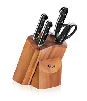 
                  
                    Cargar imagen en el visor de la galería, V2 Series 5-Piece Starter Knife Block Set, Forged German Steel, Acacia Block, 1022520
                  
                
