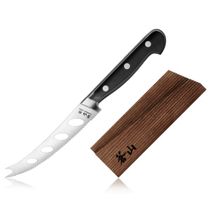 
                  
                    Cargar imagen en el visor de la galería, TV2 Series 5-Inch Tomato/Cheese Knife with Wood Sheath, Forged Swedish 14C28N Steel, 1022964
                  
                