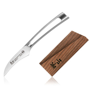 
                  
                    Cargar imagen en el visor de la galería, TN1 Series 2.75-Inch Peeling Knife with Ash Wood Sheath, Forged Swedish 14C28N Steel, 1021707
                  
                