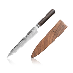 
                  
                    Cargar imagen en el visor de la galería, HAKU Series 8-Inch Sashimi Knife with Sheath, Forged X-7 Damascus Steel, 501103
                  
                