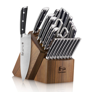 
                  
                    Cargar imagen en el visor de la galería, S Series 23-Piece Knife Block Set, Forged German Steel, Walnut Block, 1026054
                  
                