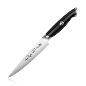 
                  
                    Cargar imagen en el visor de la galería, TKSC 5-Inch Fine-Edge Utility Knife, Forged Swedish Powder Steel, Thomas Keller Signature Collection, Black, 1024272
                  
                