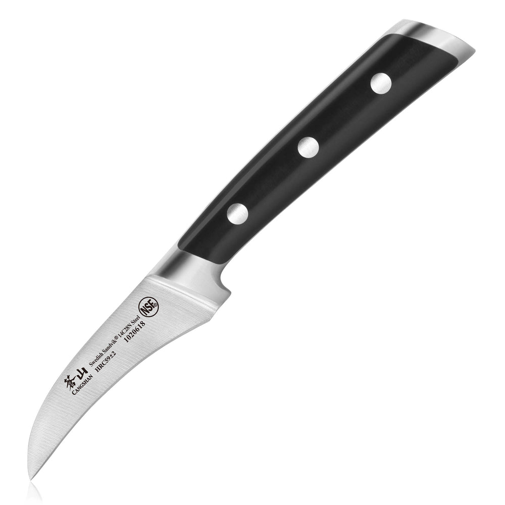 
                  
                    Cargar imagen en el visor de la galería, TS Series 2.75-Inch Peeling Knife with Ash Wood Sheath, Forged Swedish 14C28N Steel, 1020625
                  
                