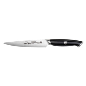 
                  
                    Cargar imagen en el visor de la galería, TKSC 5-Inch Fine-Edge Utility Knife, Forged Swedish Powder Steel, Thomas Keller Signature Collection, Black, 1024272
                  
                