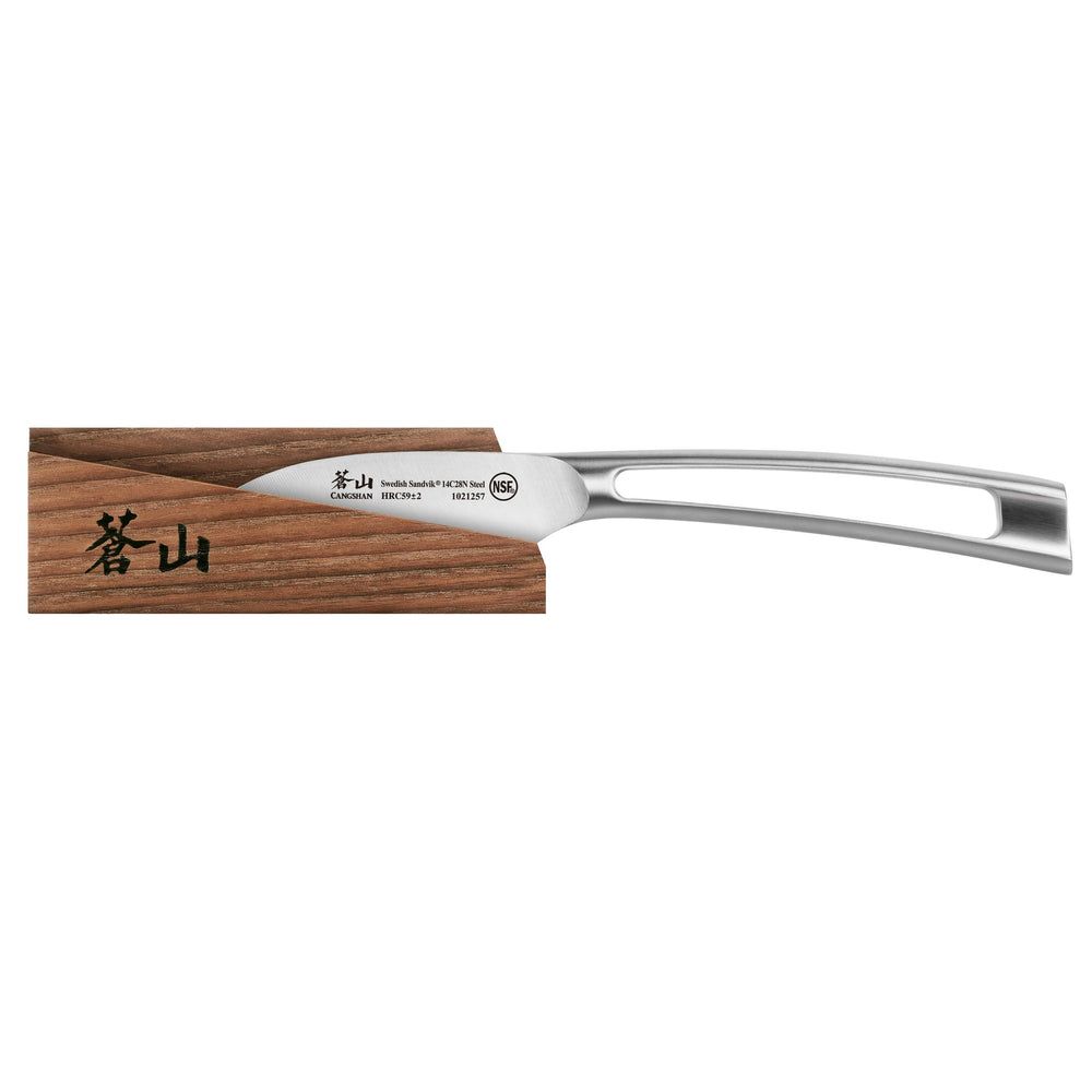 
                  
                    Cargar imagen en el visor de la galería, TN1 Series 2.75-Inch Peeling Knife with Ash Wood Sheath, Forged Swedish 14C28N Steel, 1021707
                  
                