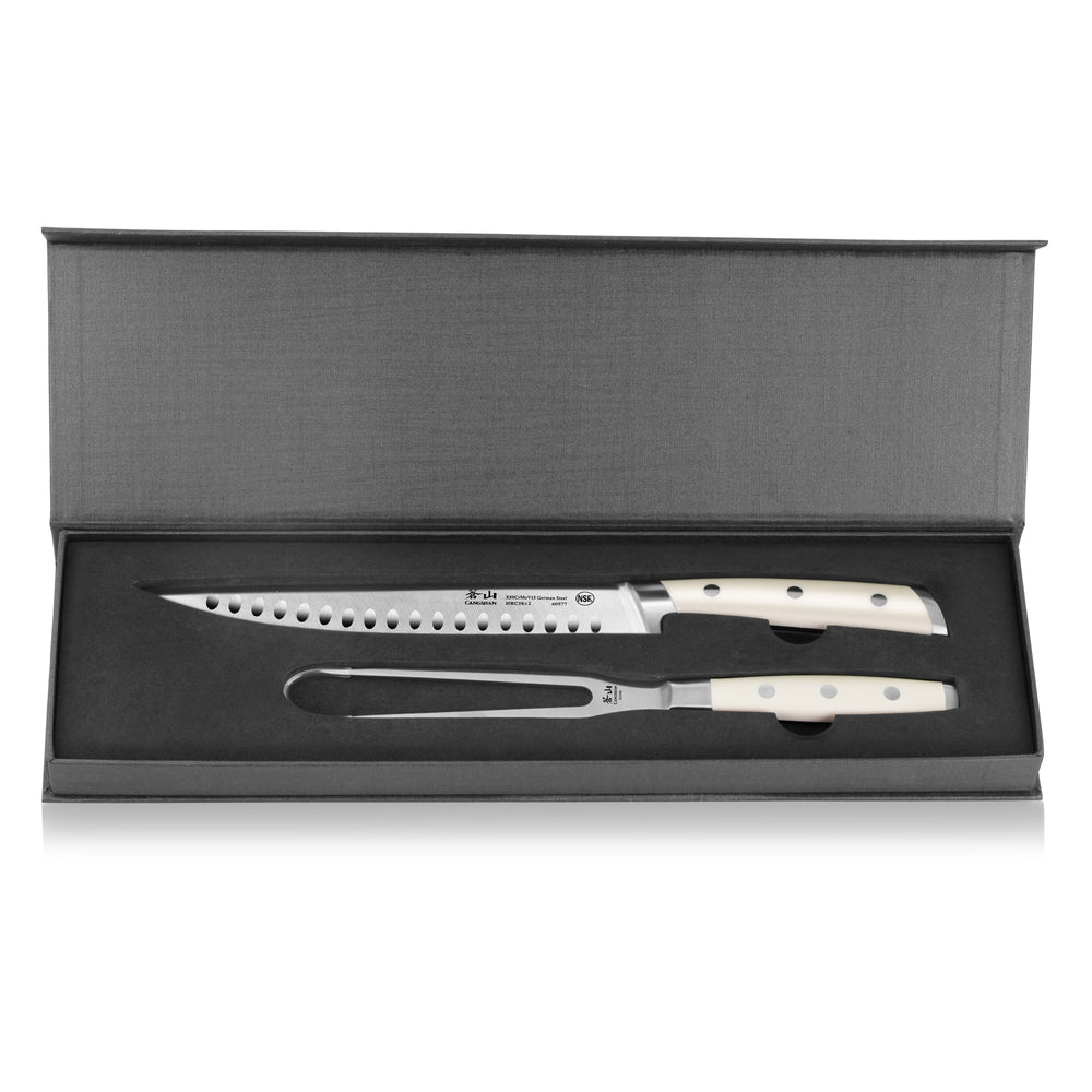 
                  
                    Cargar imagen en el visor de la galería, S1 Series 2-Piece Carving Set, Creme, Forged German Steel, 61895
                  
                