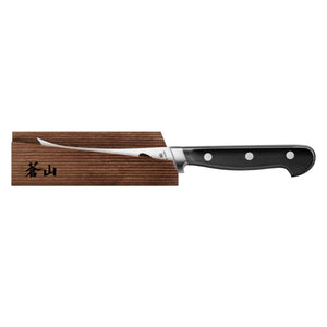 
                  
                    Cargar imagen en el visor de la galería, TV2 Series 5-Inch Tomato/Cheese Knife with Wood Sheath, Forged Swedish 14C28N Steel, 1022964
                  
                