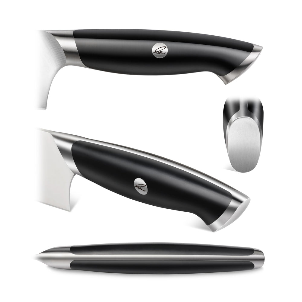 
                  
                    Cargar imagen en el visor de la galería, TKSC 5-Inch Fine-Edge Utility Knife, Forged Swedish Powder Steel, Thomas Keller Signature Collection, Black, 1024272
                  
                