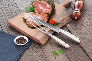 
                  
                    Cargar imagen en el visor de la galería, S1 Series 2-Piece Carving Set, Creme, Forged German Steel, 61895
                  
                