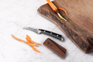 
                  
                    Cargar imagen en el visor de la galería, TS Series 2.75-Inch Peeling Knife with Ash Wood Sheath, Forged Swedish 14C28N Steel, 1020625
                  
                