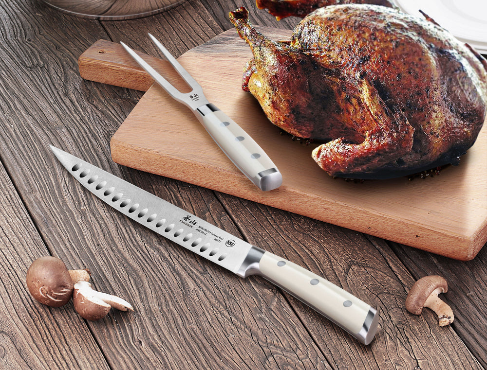 
                  
                    Cargar imagen en el visor de la galería, S1 Series 2-Piece Carving Set, Creme, Forged German Steel, 61895
                  
                