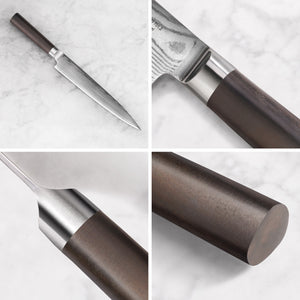 
                  
                    Cargar imagen en el visor de la galería, HAKU Series 8-Inch Sashimi Knife with Sheath, Forged X-7 Damascus Steel, 501103
                  
                