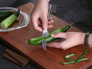 
                  
                    Cargar imagen en el visor de la galería, TN1 Series 2.75-Inch Peeling Knife with Ash Wood Sheath, Forged Swedish 14C28N Steel, 1021707
                  
                