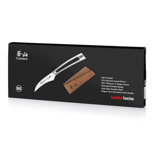 
                  
                    Cargar imagen en el visor de la galería, TN1 Series 2.75-Inch Peeling Knife with Ash Wood Sheath, Forged Swedish 14C28N Steel, 1021707
                  
                