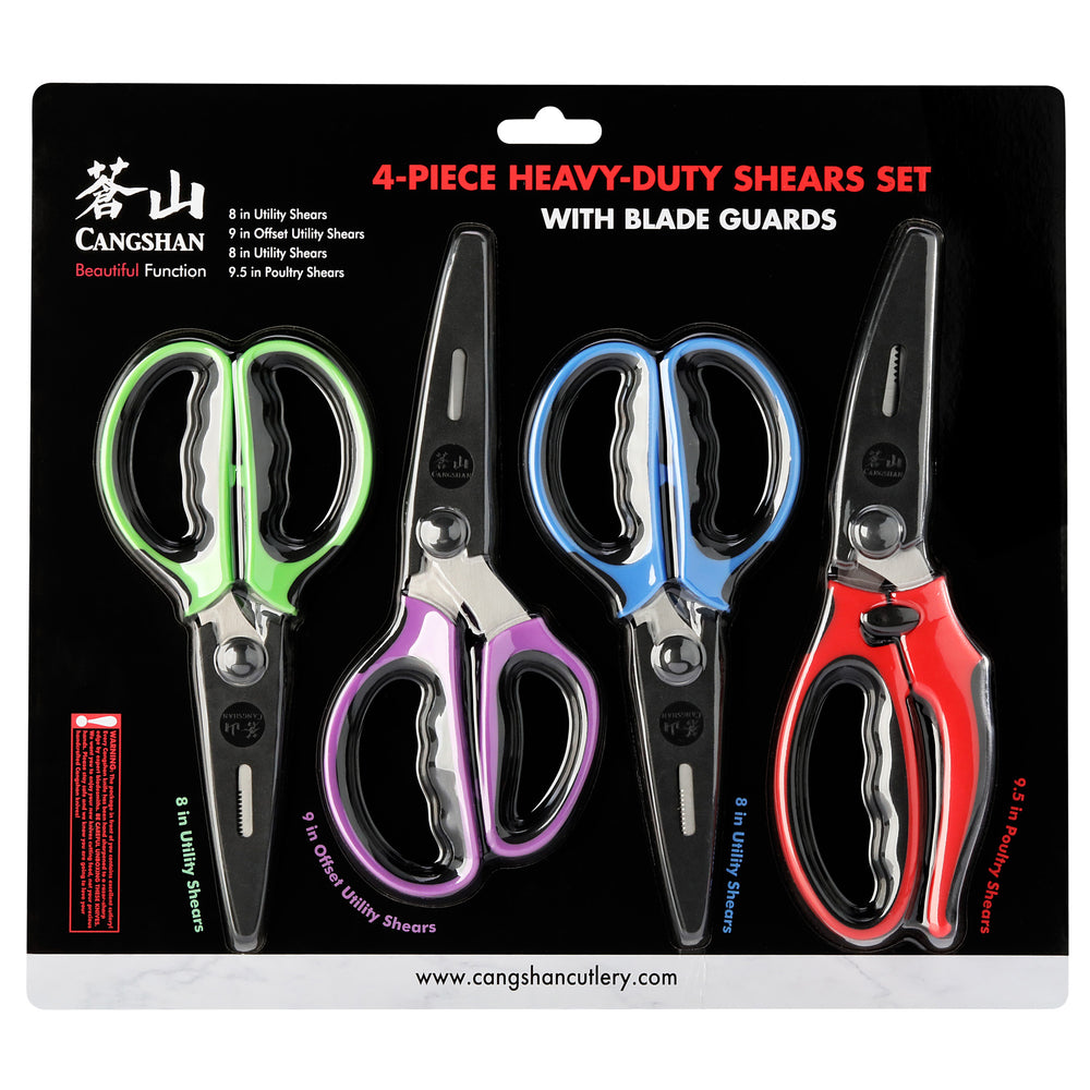 
                  
                    Cargar imagen en el visor de la galería, 4-Piece Heavy-Duty Shears Set with Guards, Multi-Color, 1026726
                  
                