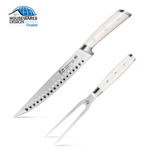 
                  
                    Cargar imagen en el visor de la galería, S1 Series 2-Piece Carving Set, Creme, Forged German Steel, 61895
                  
                