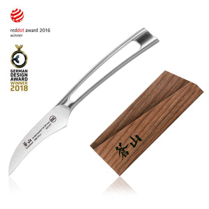 
                  
                    Cargar imagen en el visor de la galería, TN1 Series 2.75-Inch Peeling Knife with Ash Wood Sheath, Forged Swedish 14C28N Steel, 1021707
                  
                